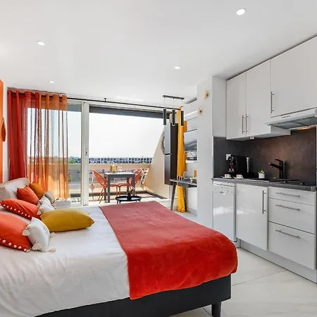 Studio Vue Mer - Heliopolis - Parking Inclus - Le Will4Stay Village Naturiste Appartement *